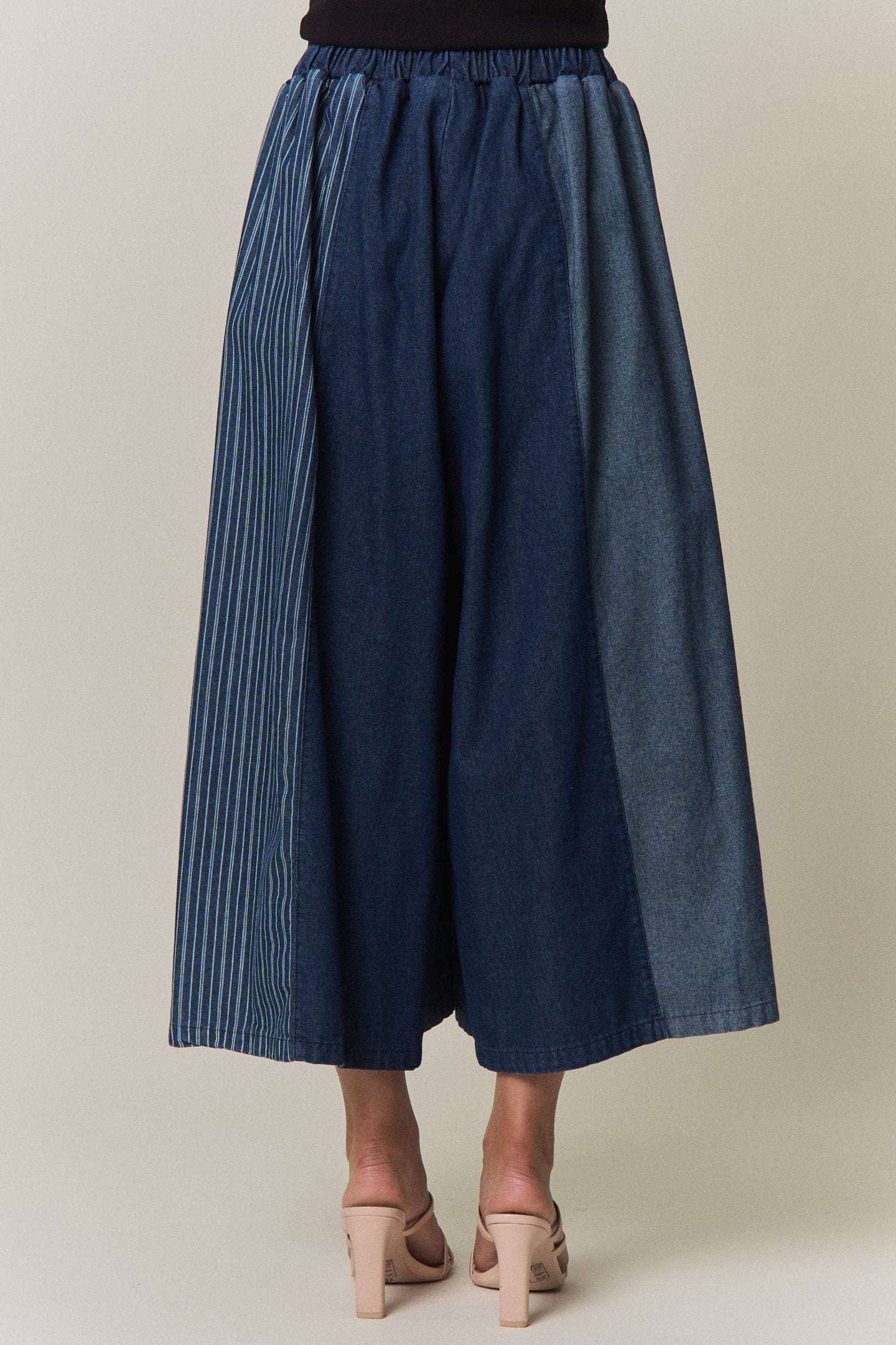 Mixed Media Wide Leg Pants (REG)