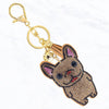 Crystal French Bulldog Keychain