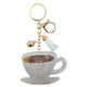 Coffee Cup Sparkle Keychain