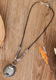 Retro Disc Necklace