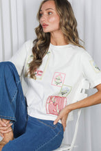 Floral Cross-Stitch Embroidery Top (REG)