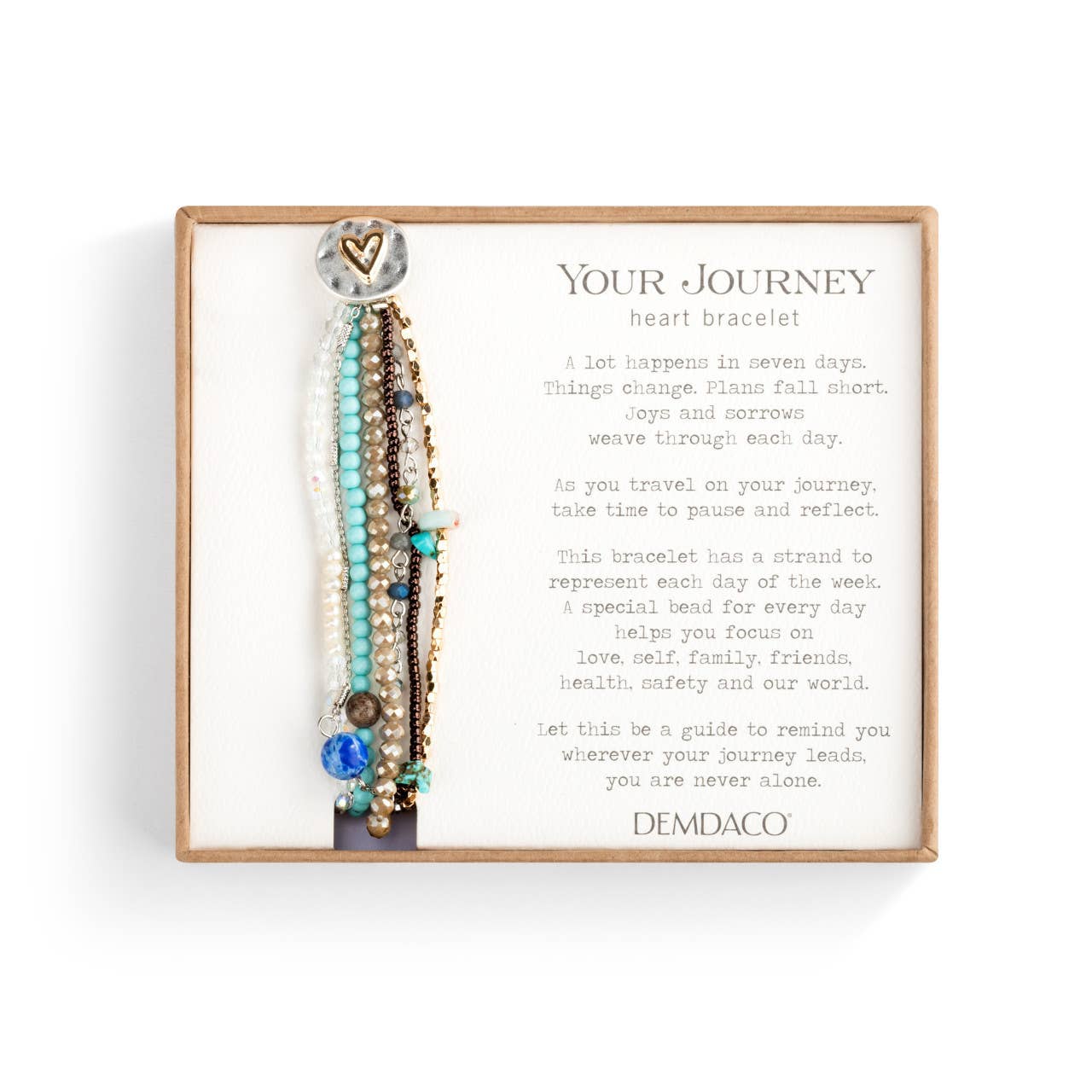 Turquoise Your Journey Heart Bracelet