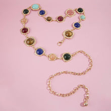 Gemstone Cabochon Chain Belt