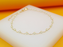 18K Classy Pearl Anklet