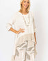 Layered Linen Hi Lo Tunic in Beige (REG)