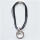 Silk Cord Circle Necklace