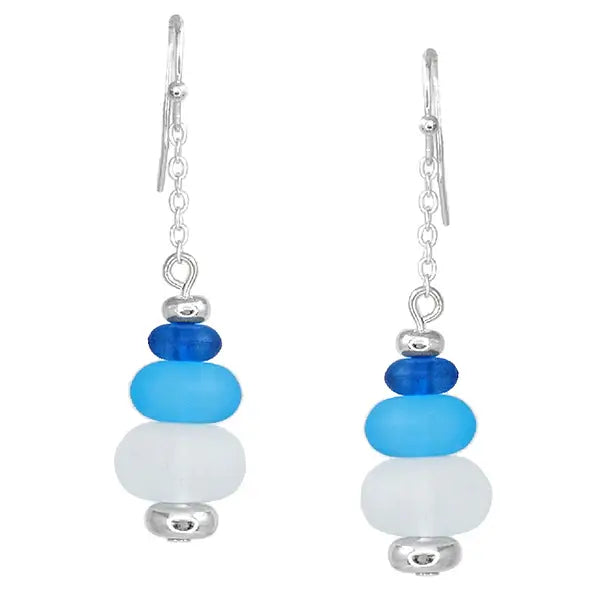Tiered Seaglass Earrings