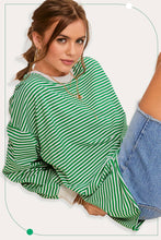 Apple Green Striped Top (REG)