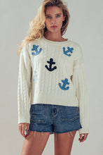 Nautical Anchor Cable Sweater (REG)