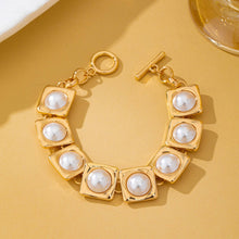 Pearl Square Statement Bracelet