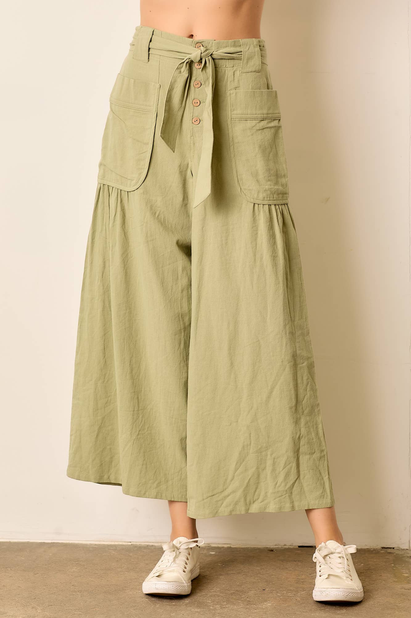 Waist Tie Button Pants (REG)