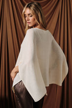 Loose Fit Layering Cape Sweater in Cream (REG)