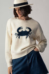 Crab Graphic Sweater in Ivory (REG)