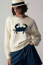 Crab Graphic Sweater in Ivory (REG)