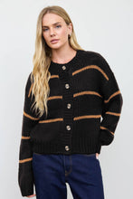 Brown & Blue Striped Cardigan (REG)