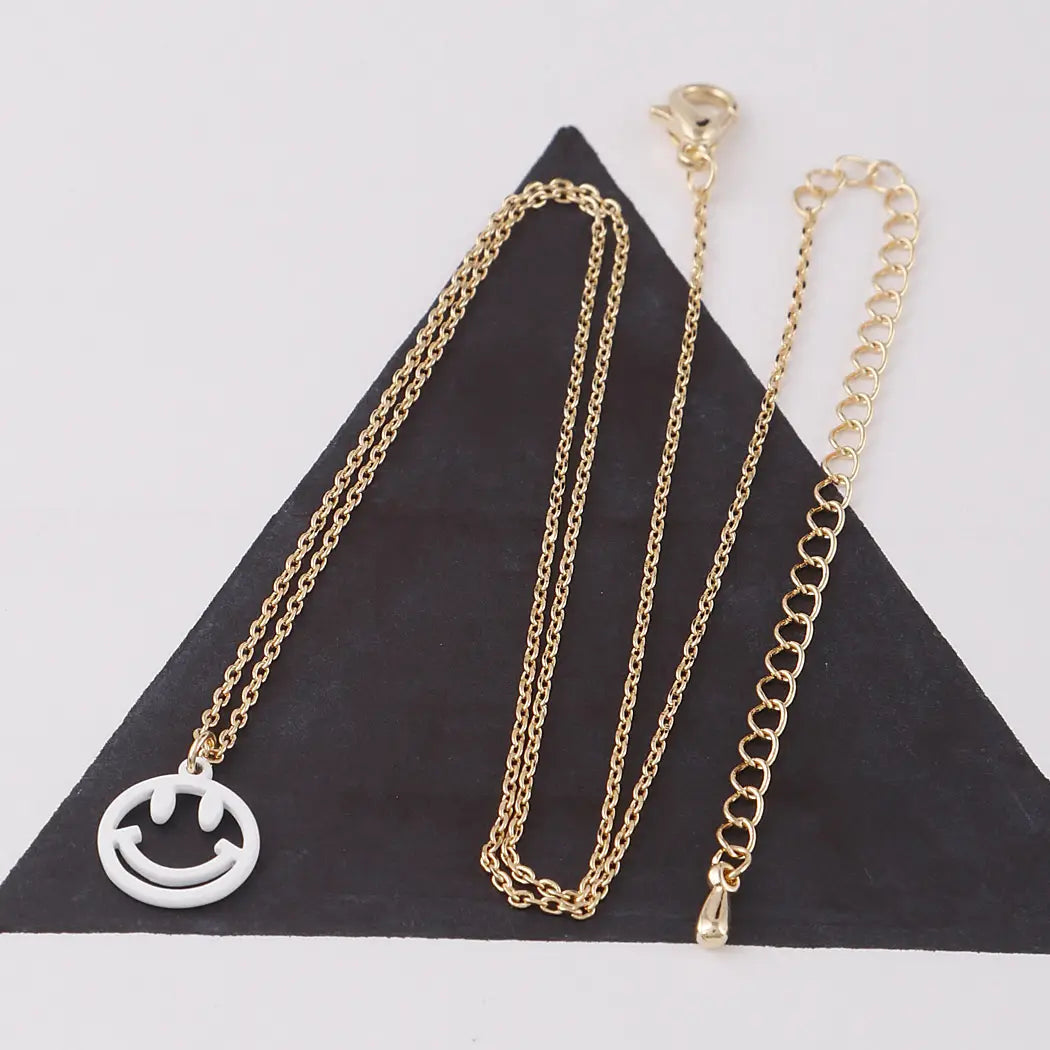 Open Smiley Necklace