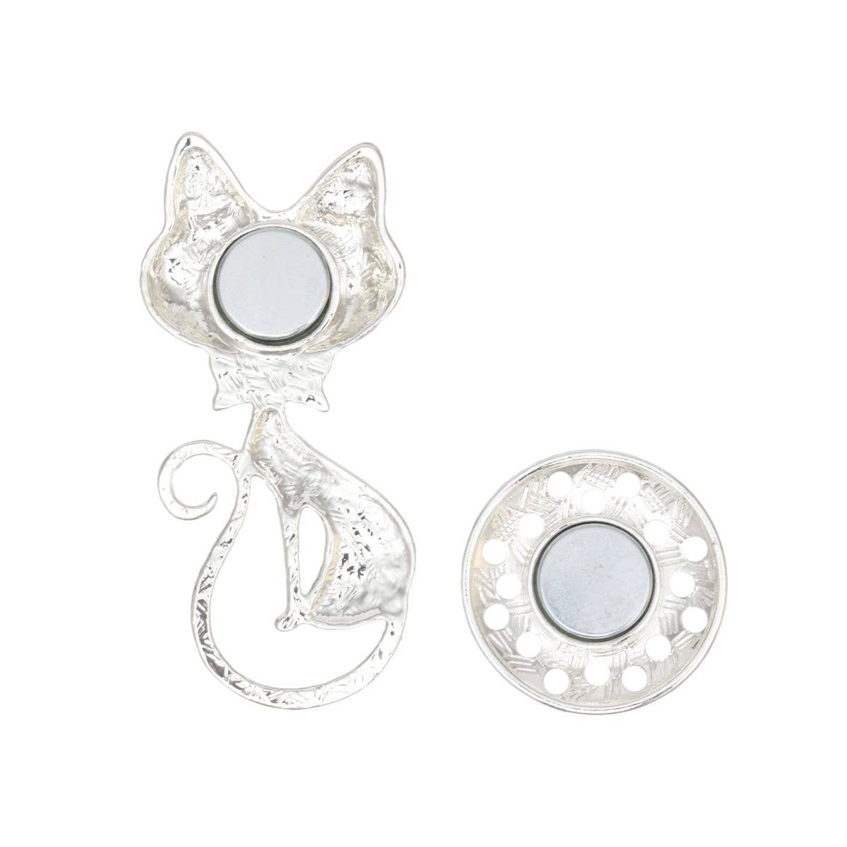 Magnetic Cat Brooch