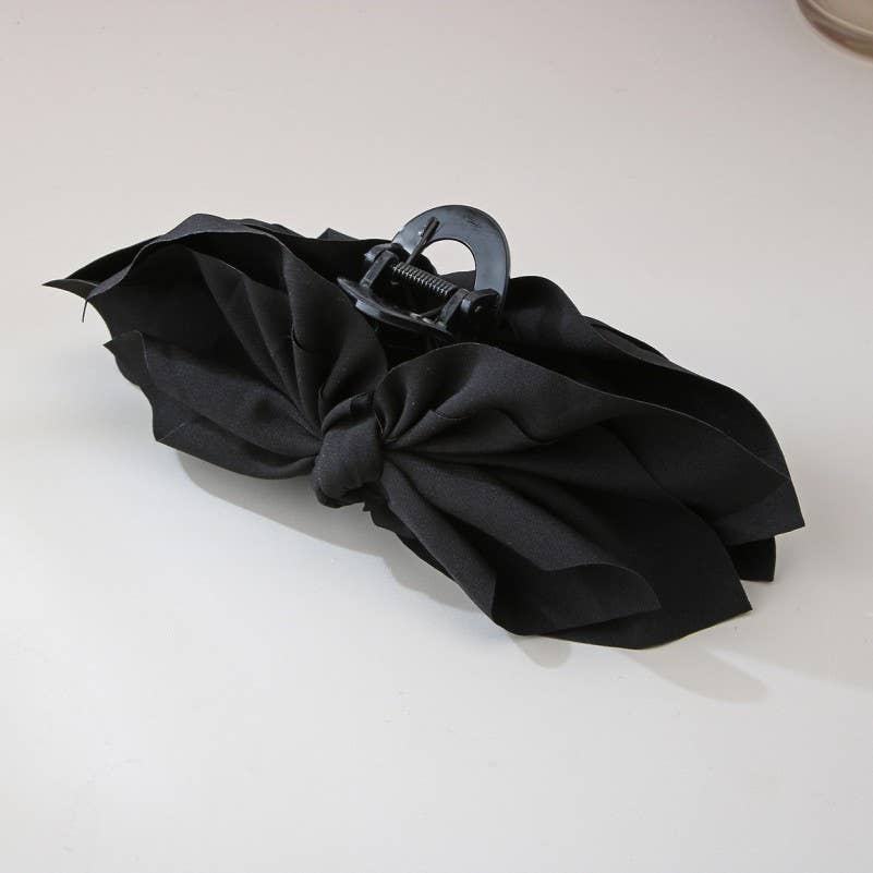 Fabric Bow Claw Clip