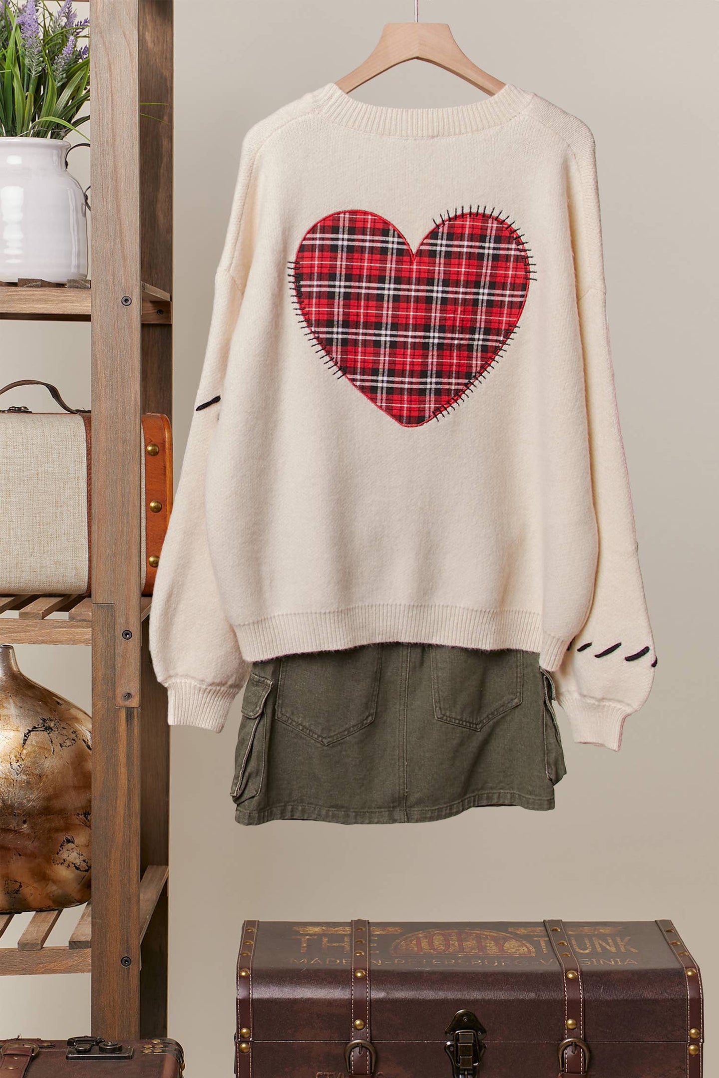 Stitched Heart Cardigan (REG)