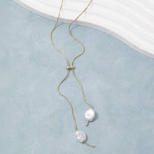 Baroque Pearl Lariat Necklace