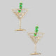 Crystal Dirty Martini Drop Earrings
