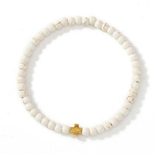 Natural Stone Boho Cross Bracelet