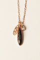 Stone and Burr Necklace
