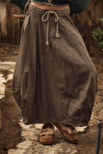 Washed Denim Balloon Skirt in Stone (REG)