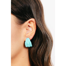 Raffia Braid Hoop Earrings