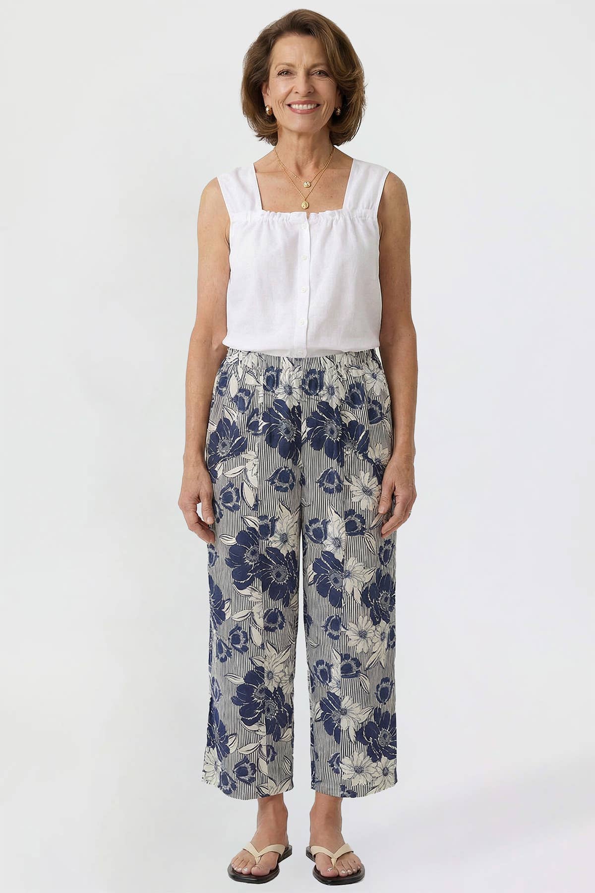YMI Floral Pull On Pants (REG)
