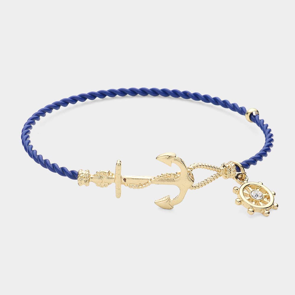 Nautical Anchor Hook Bracelet