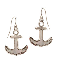 Pearly Anchor Earrings