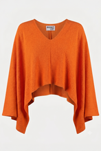 Orange Crepe Poncho Top (REG)