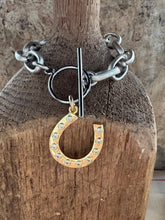 Mixed Metal Horseshoe Bracelet