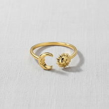 Sun and Moon Open Ring