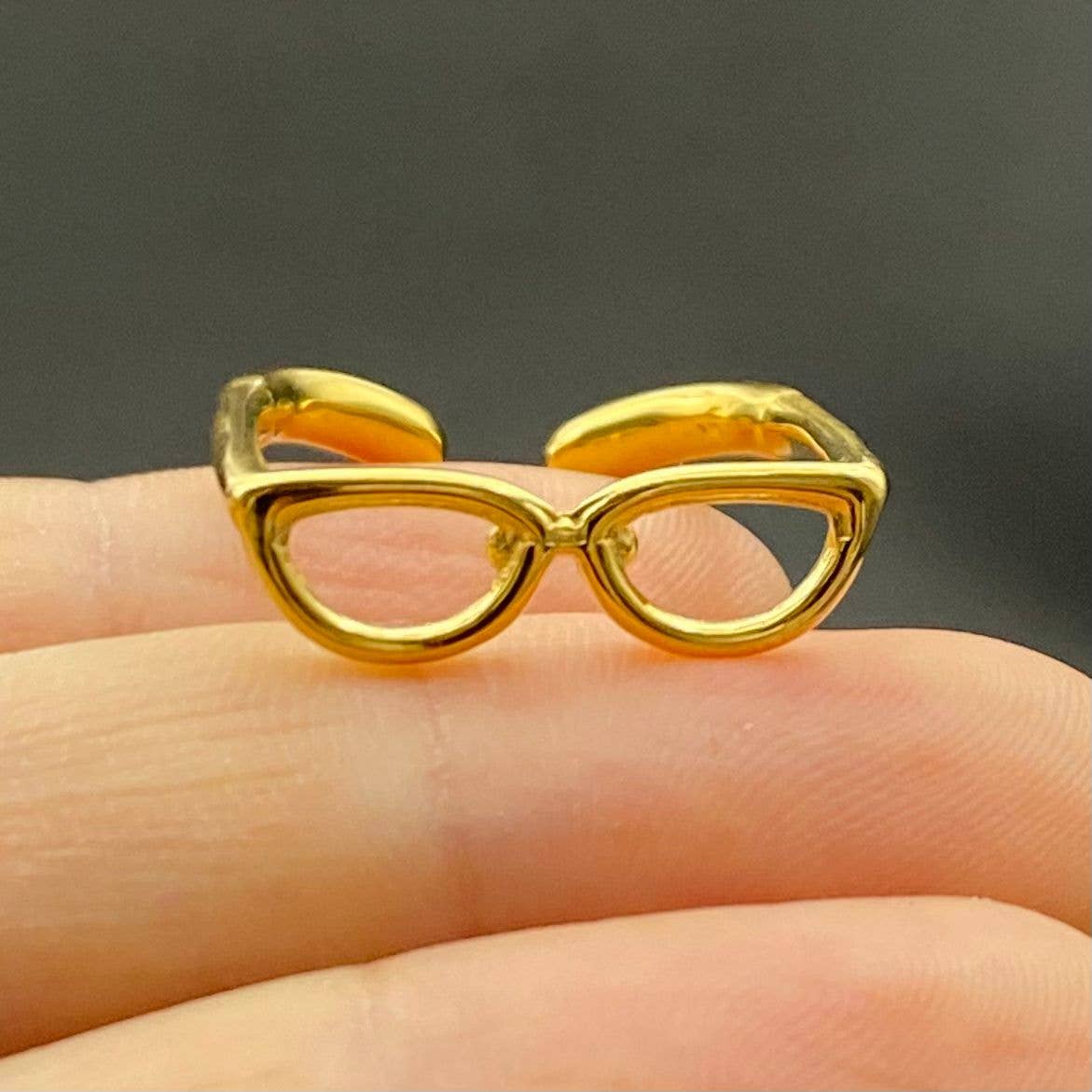 18K Glasses Ring