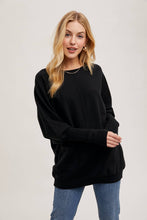 Dolman Tunic Sweater in Black (REG)