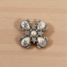 Vintage Pearl and Star Brooch