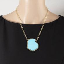 Turquoise Slab Necklace
