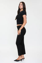 Hyperstretch Cropped Straight Pants in Dark Berry (REG)