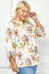 Pure Elegance Floral Top (PLUS)