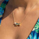 Dainty Pearl and Fish Necklace
