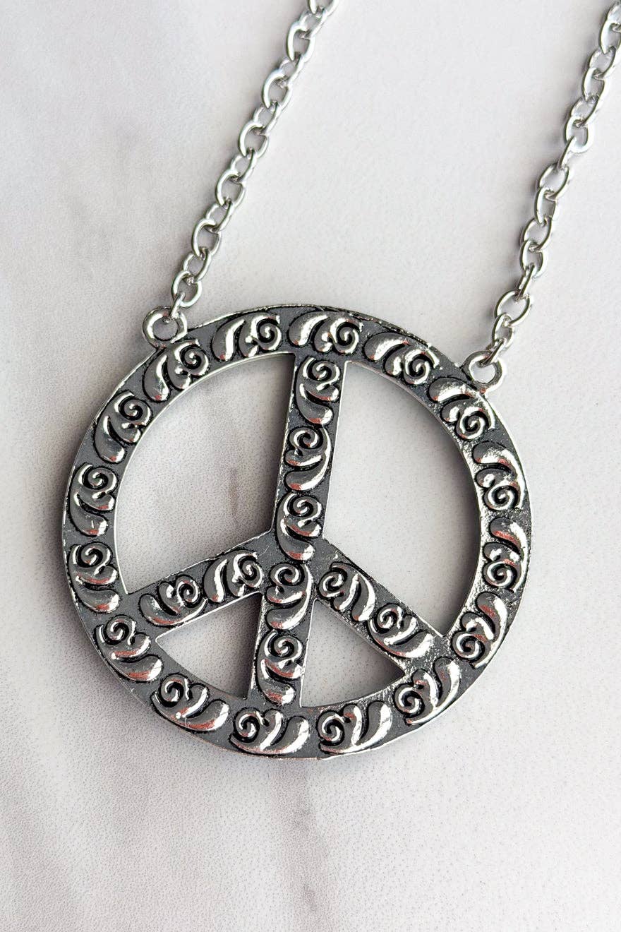Turquoise Blaze Peace Necklace