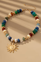 Chunky Beaded Charm Necklace
