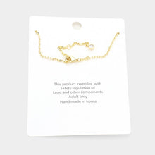 Gold Dipped CZ Station Anklet