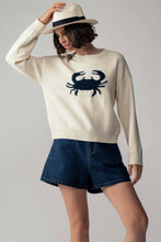 Crab Graphic Sweater in Ivory (REG)