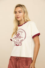 Laguna Beach Ringer Tee in Red (REG)