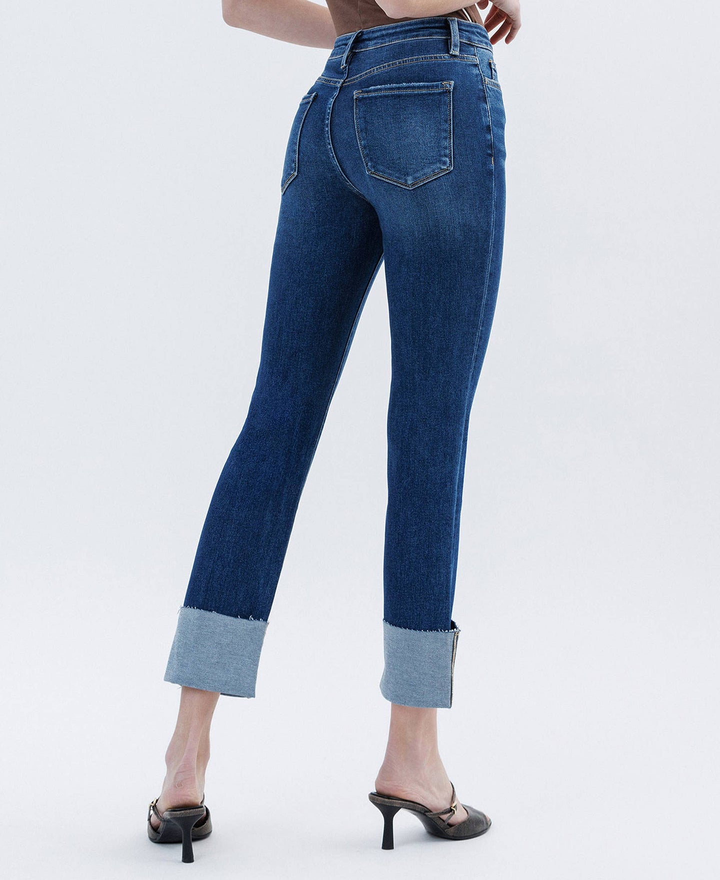 Lovervet High Rise Cuffed Straight Jeans LV1595 (REG)
