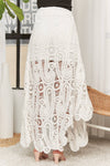 Crochet Lace High Low Skirt (REG)