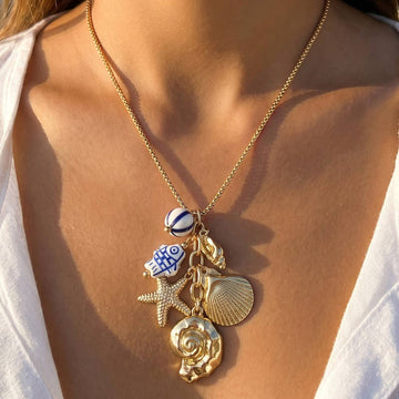 Coastal Beach Charm Necklace